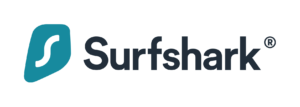 Logotipo colorido Surfshark VPN
