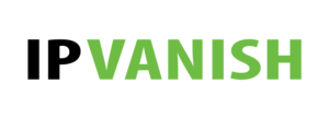 Logotipo de ipvanish con el nombre de la marca