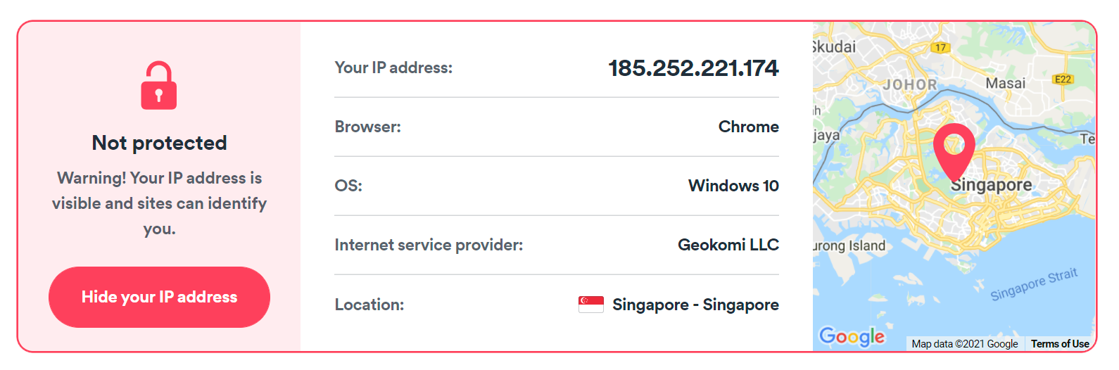 what is my ip address: what data can be directly collected based on ip address alone